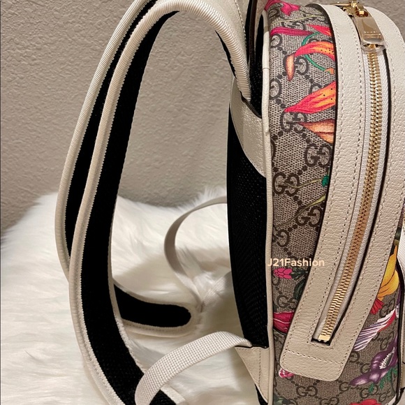 NEW Authentic Gucci Ophidia GG Flora Small Backpack - Picture 7 of 15